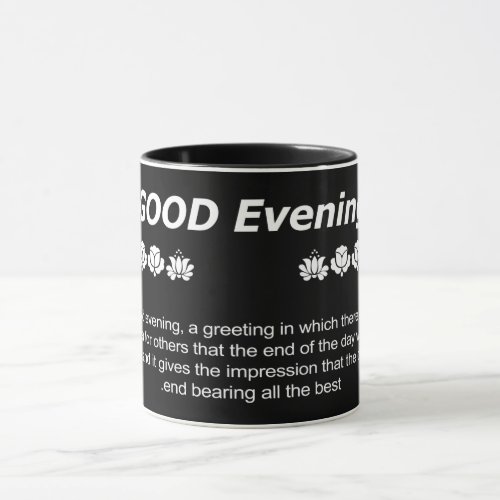 good evening mug