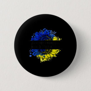 Good Evening We Are From Ukraine Ukrainian sunflow Button