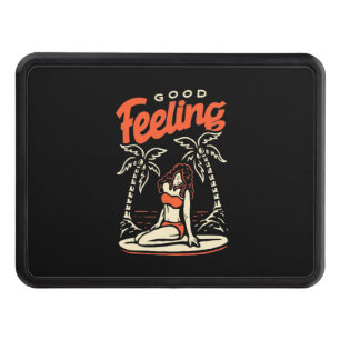 Good Feeling Surfer Girl Hitch Cover