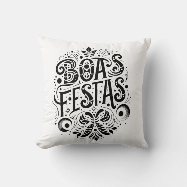 Good Festivals Throw Pillow (Front)
