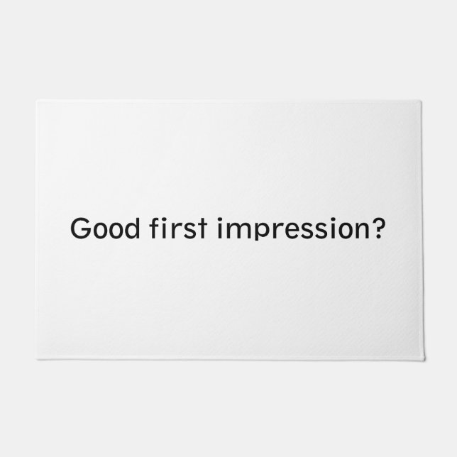 Good first impression? doormat (Front)