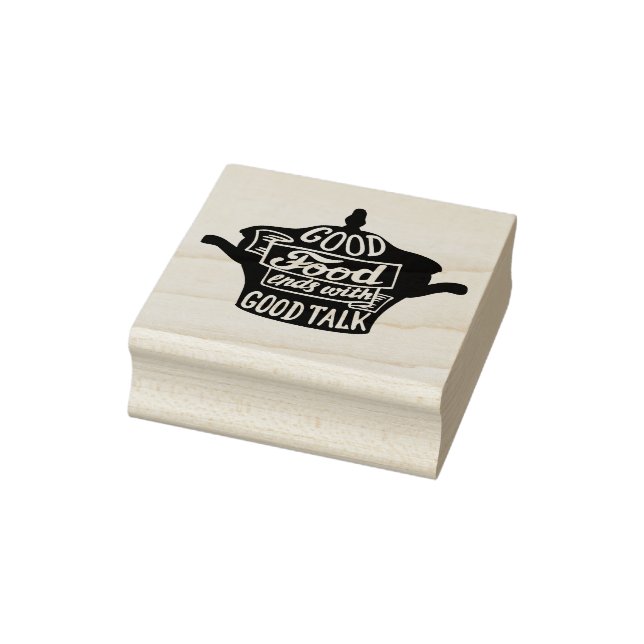 Good Food Quote Rubber Stamp (Stamp)