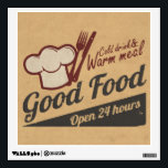 Good Food Wall Sticker<br><div class="desc">Retro Design</div>
