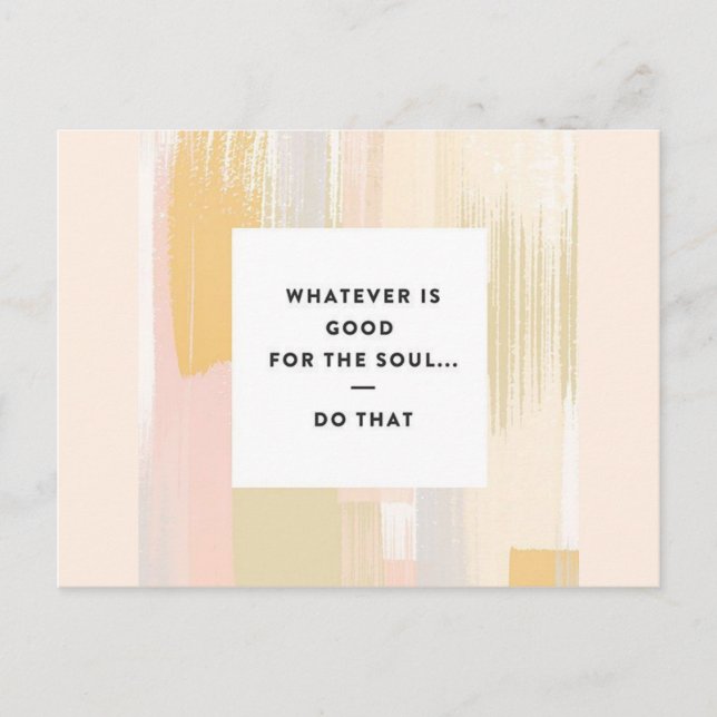 Good for the Soul Postcard (Front)