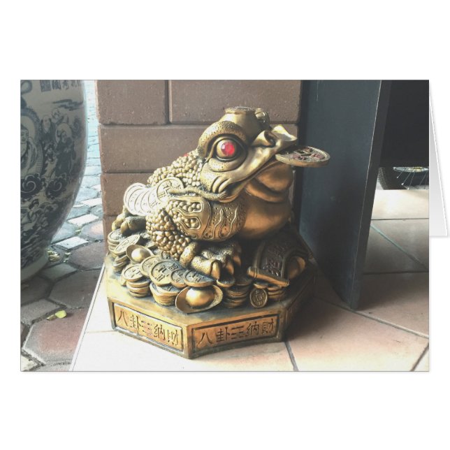 Good Fortune Frog, Chiang Mai Cards (Front Horizontal)