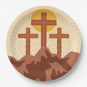 Good Friday Card Paper Plates