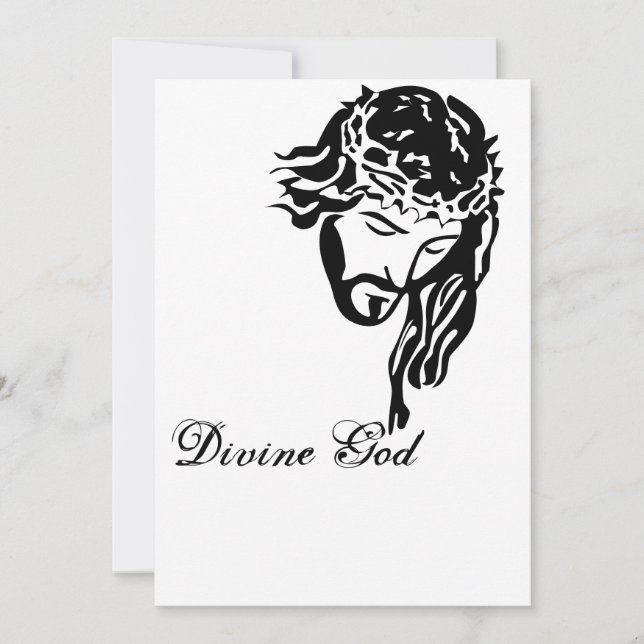 Good Friday Divine God  Flat Card (Front)