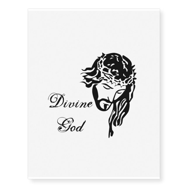 Good Friday Divine God   Temporary Tattoos (Front)