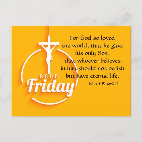 Good Friday  Holiday Postcard