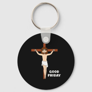 Good Friday Jesus Cross Holy Week Christian Easter Keychain