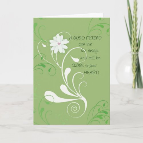 Good Friend Close to Heart Card