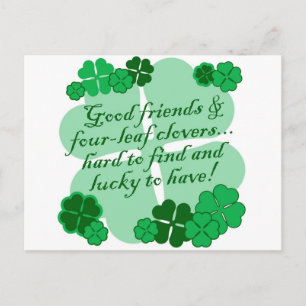 Good Friends and Shamrocks Postcard