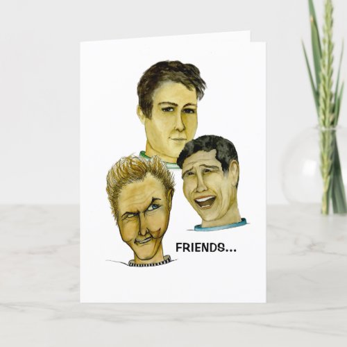 Good Friends are hard to find Folded Greeting Card