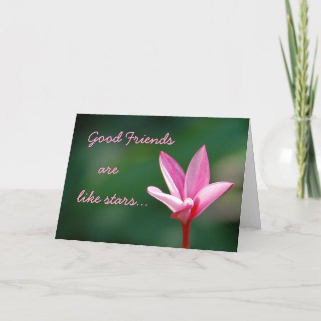 Good Friends are like Stars Card (Front)