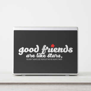 Good friends are like stars HP laptop skin