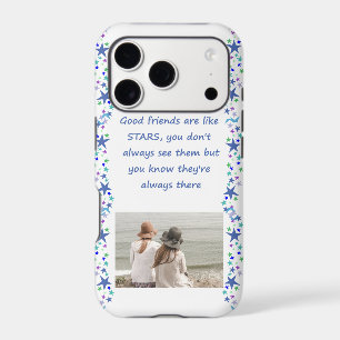 Good Friends are like Stars Inspirational Quote iPhone 17 Pro Case