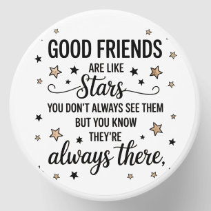 Good Friends Are Like Stars Inspirational Quote Mini Candle Favors