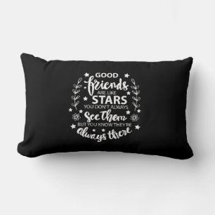 Good Friends Are Like Stars Lumbar Pillow