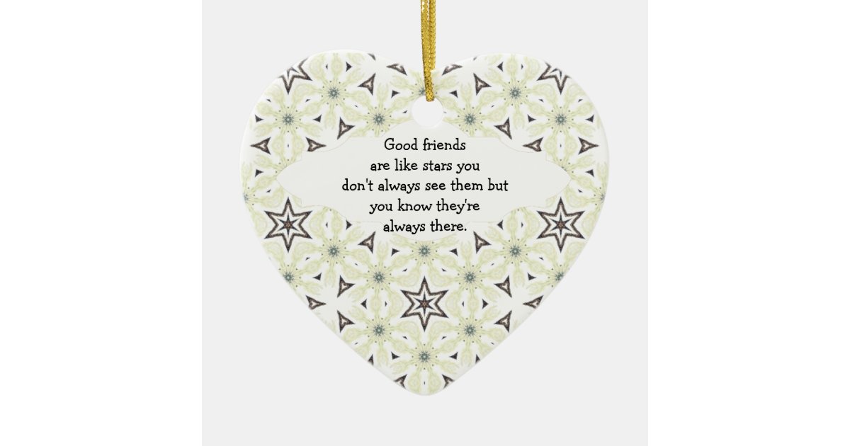Friends Are Like Stars Quote Ceramic Novelty Plaque Sign Gift