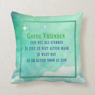 Good Friends are like stars Throw Pillow