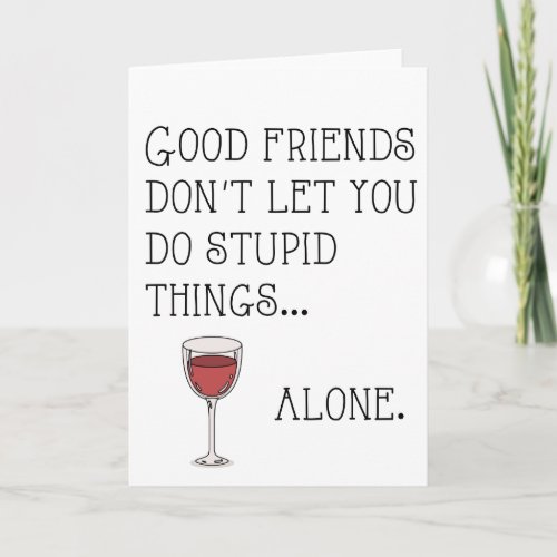 Good friends card