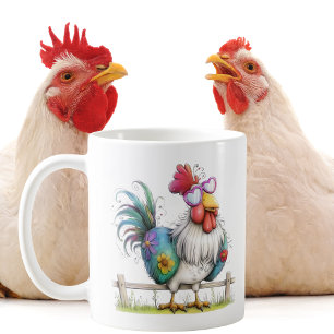 Good Friends Good Laughs Lifetime of Chicken Funny Coffee Mug