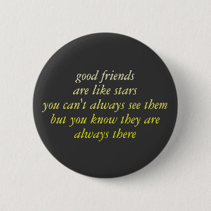 good friends pinback button