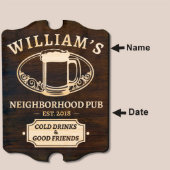 Good Friends Signature Series Bar Sign (Text)