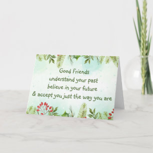 Good friends Understand Inspirational Christmas Card