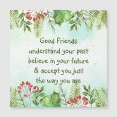 Good friends Understand Inspirational Quote Card | Zazzle