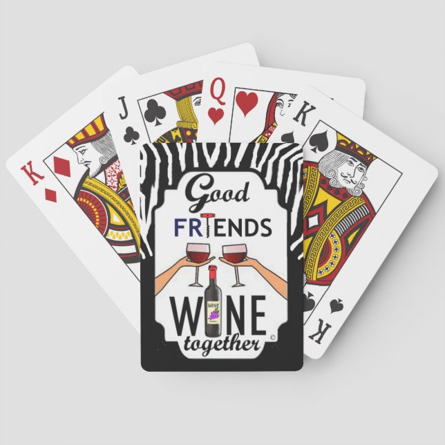 Good Friends Wine Poker Cards (Back)