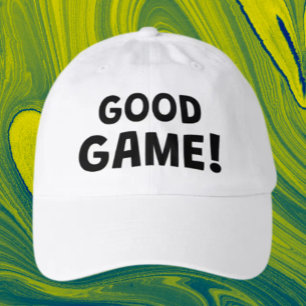Good Game! Bold Black Typography Gamer Hat