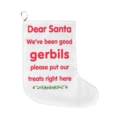 good gerbils large christmas stocking