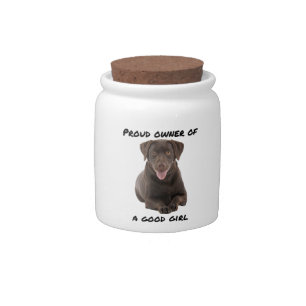 Good Girl Chocolate Lab Candy Jar