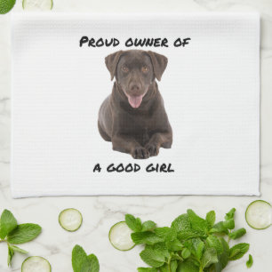 Good Girl Chocolate Lab Kitchen Towel