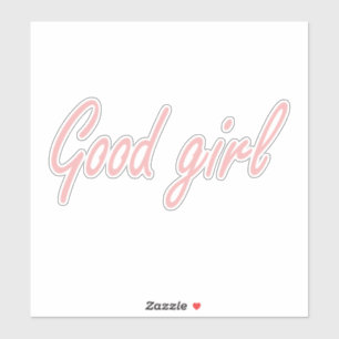 Good girl design sticker