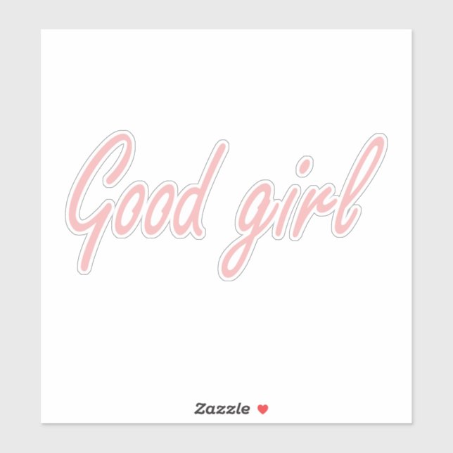 Good girl design sticker (Sheet)