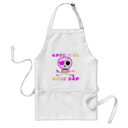 Good Girl Gone Bad Pirate Skull Adult Apron