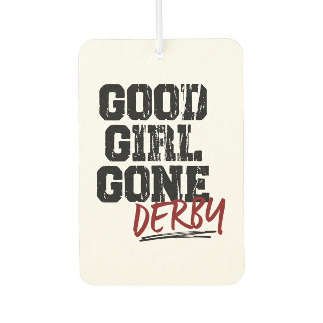 Good Girl Gone Derby Roller Skating Air Freshener (Front)