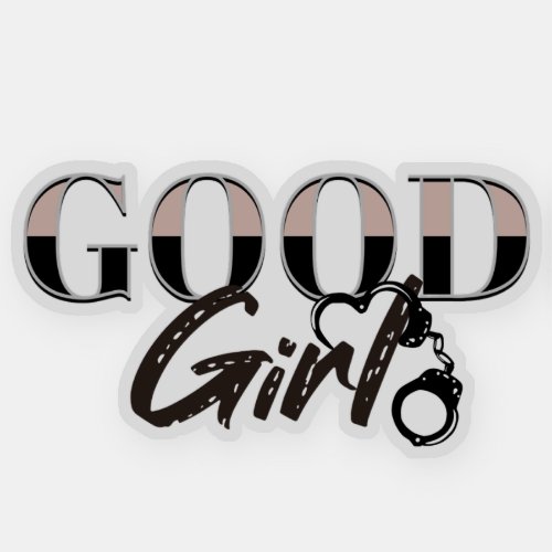 Good Girl Handcuff Dark Romance Sticker