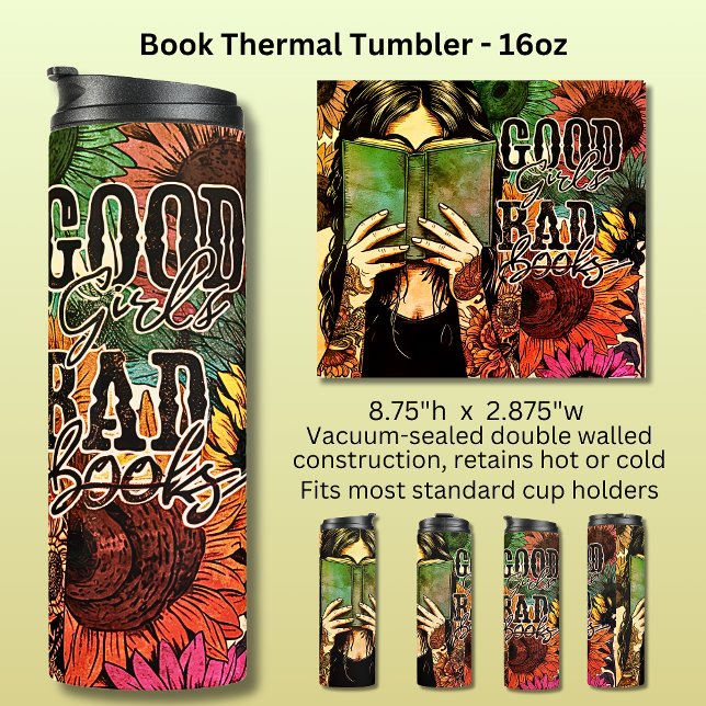 Good Girls Bad Books, Thermal Tumbler (Creator Uploaded)