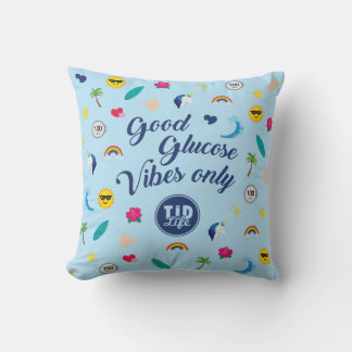 Good Glucose (Sky) Throw Pillow