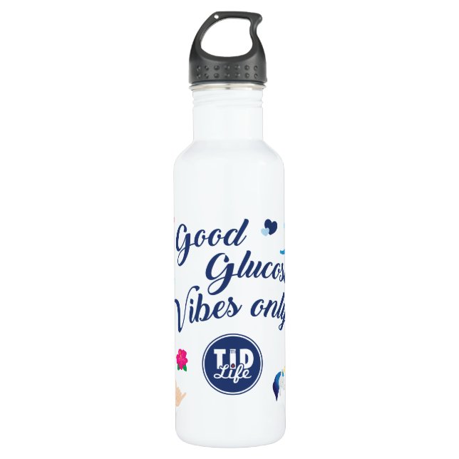 Good Glucose Stainless Steel Water Bottle (Front)