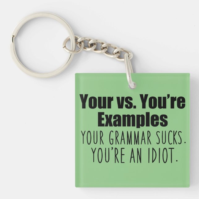 Good Grammar Keychain (Front)