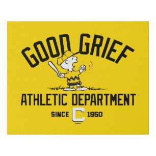 Good Grief Athletic Department Faux Canvas Print