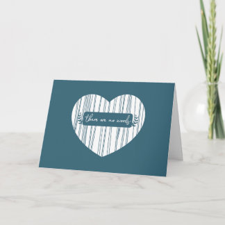 Good Grief Boutique : No Words Sympathy Card