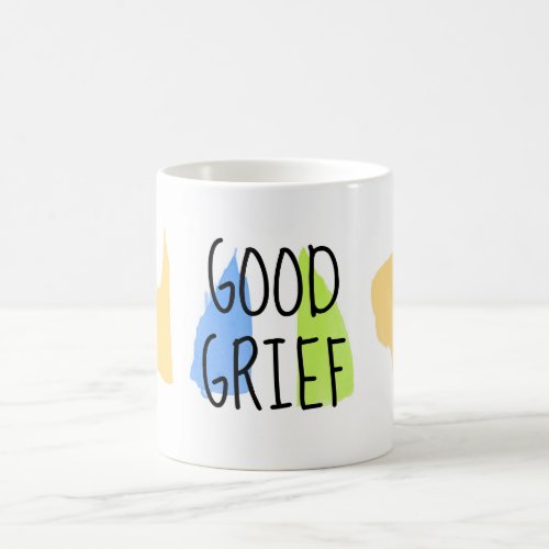 good grief  fun quote humor minimalist style coffee mug