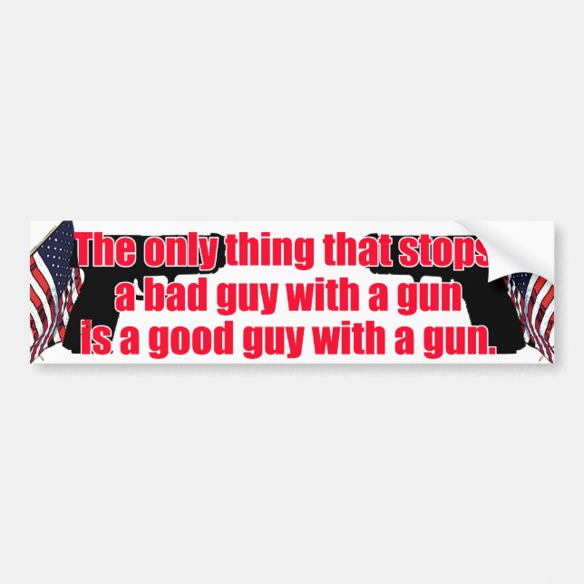 Good guy gun bumper sticker (Front)