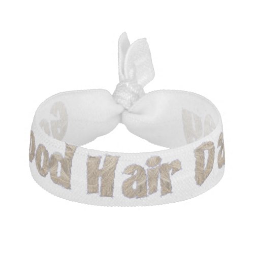 Good Hair Day Funny Realistic Hair Typography Ribbon Hair Tie