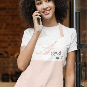 Good Hair Simple Logo Hair Stylist Colorist Apron